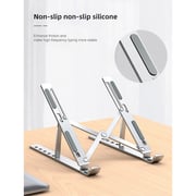 Maxguard Moda Series Adjustable Laptop Stand Silver