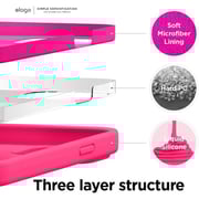 Elago Liquid Silicone Case Neon Hot Pink iPhone 13 Pro Max