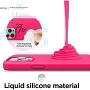 Elago Liquid Silicone Case Neon Hot Pink iPhone 13 Pro Max