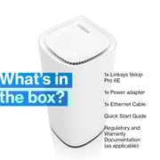 Linksys Velop Pro 6E AXE5400 Tri-Band WiFi 6E Mesh System 1Pack