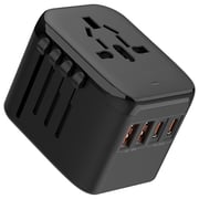 Maxguard Universal Travel Adapter Black