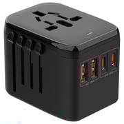 Maxguard Universal Travel Adapter Black