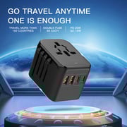 Maxguard Universal Travel Adapter Black