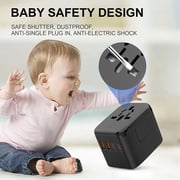Maxguard Universal Travel Adapter Black