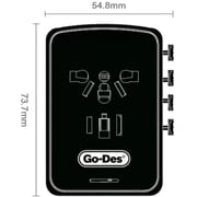 Go Des Universal Travel Adapter Black