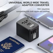 Go Des Universal Travel Adapter Black