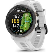 Garmin 010-02746-10 Approach S70 Smart Watch Black Bezel With White Band White