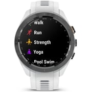 Garmin 010-02746-10 Approach S70 Smart Watch Black Bezel With White Band White