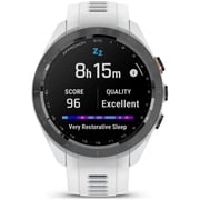 Garmin 010-02746-10 Approach S70 Smart Watch Black Bezel With White Band White