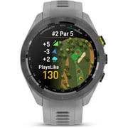 Garmin 010-02746-11 Approach S70 Smart Watch Black Bezel With Powder Grey Band Grey