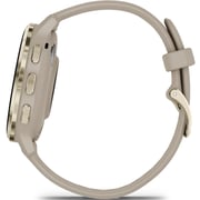 Garmin Venu 3s GPS Smartwatch Soft Gold Stainless Steel Bezel With French Grey Case and Silicone Band 41mm 010-02785-02