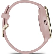 Garmin Venu 3s GPS Smartwatch Soft Gold Stainless Steel Bezel With Dust Rose Case and Silicone Band 41mm 010-02785-03