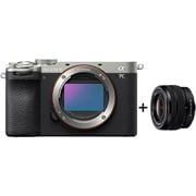 Sony Alpha a7C II Full Frame Mirrorless Camera Body Silver - ILCE7CLM2/S + Sony SEL2860 Lens Black