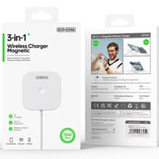 Duzzona 3-in-1 Wireless Charger With Charging Stand 1m White