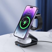 Duzzona 3-in-1 Magnetic Wireless Charger Stand 1m Black