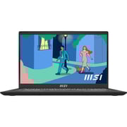 MSI Modern 15 (2022) Laptop - 12th Gen / Intel Core i7-1255U / 15.6inch FHD / 512GB SSD / 16GB RAM / Shared Intel Iris Xe Graphics / Windows 11 Home / English & Arabic Keyboard / Classic Black / Middle East Version - [B12M]