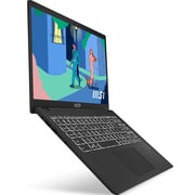 MSI Modern 15 (2022) Laptop - 12th Gen / Intel Core i7-1255U / 15.6inch FHD / 512GB SSD / 16GB RAM / Shared Intel Iris Xe Graphics / Windows 11 Home / English & Arabic Keyboard / Classic Black / Middle East Version - [B12M]