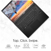 MSI Modern 15 (2022) Laptop - 12th Gen / Intel Core i7-1255U / 15.6inch FHD / 512GB SSD / 16GB RAM / Shared Intel Iris Xe Graphics / Windows 11 Home / English & Arabic Keyboard / Classic Black / Middle East Version - [B12M]