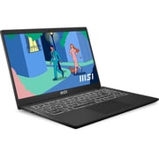 MSI Modern 15 (2022) Laptop - 12th Gen / Intel Core i7-1255U / 15.6inch FHD / 512GB SSD / 16GB RAM / Shared Intel Iris Xe Graphics / Windows 11 Home / English & Arabic Keyboard / Classic Black / Middle East Version - [B12M]