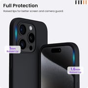 FITIT Magnetic Silicone Case for iPhone 15 Plus 67-Inch Compatible with all MagSafe accessories Silky-Soft Touch Full-Body Protective Phone Case Shockproof Cover -Black