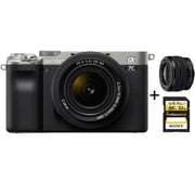 Sony Alpha a7C Full FrameMirrorless Camera Body Silver - ILCE7CKIT + SEL2860 Lens + SF32P SDHC 32GB