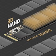MSI Spatium M480 PCIe 4.0 Internal SSD NVMe M.2 2TB Black SM480N2TB