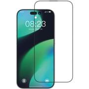 Devia Full Screen Tempered Glass Screen Protector Black iPhone 15 Plus