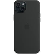 iPhone 15 Silicone Case with MagSafe - Black - Apple