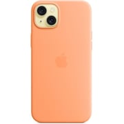Apple Silicone Case With Magsafe Orange Sorbet iPhone 15 Plus