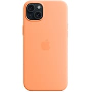 Apple Silicone Case With Magsafe Orange Sorbet iPhone 15 Plus