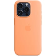 Apple Silicone Case With Magsafe Orange Sorbet iPhone 15 Pro