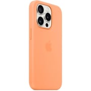 Apple Silicone Case With Magsafe Orange Sorbet iPhone 15 Pro