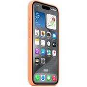 Apple Silicone Case With Magsafe Orange Sorbet iPhone 15 Pro