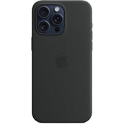 iPhone 15 Pro Max Silicone Case with MagSafe - Black - Apple