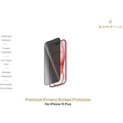Smartix Premium Privacy Screen Protector Black iPhone 15 Plus