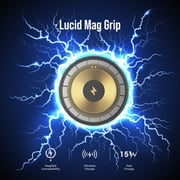 Blupebble Lucid Mag Grip iPhone Charger Black