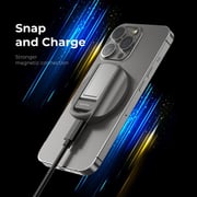 Blupebble Lucid Mag Grip iPhone Charger Black