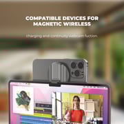 Blupebble Lucid Mag Grip iPhone Charger Black