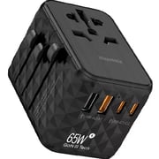 Blupebble World Travel Adapter Black