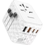 Blupebble World Travel Adapter White
