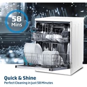 Beko Freestanding Dishwasher, 13 Place Settings, 5 Programs, A++ Energy Rating, White - DVN05320W