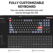 Keychron Pro Wireless Custom Mechanical Keyboard Black - K8P-G2