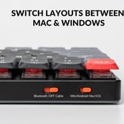 Keychron Pro Wireless Custom Mechanical Keyboard Black - K3P-A1