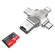 Yesido Multi-function Card Reader Silver GS13