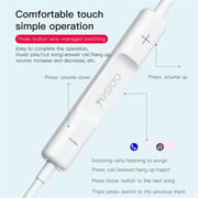 Yesido YH38 Wired In Ear Earphones White