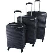 American Tourister Sky Park 3 Pcs Spinner Luggage Trolley Black