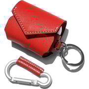 Greedy Farmers Leather Case Cover With Carabiner Ruby Woo Red