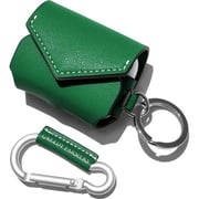 Greedy Farmers Leather Case Cover With Carabiner Forest Green