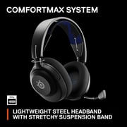 Steelseries Arctis Nova 4P 61641 Wireless On Ear Gaming Headset Black