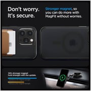 iPhone 15 Pro Case Spigen [ Ultra Hybrid ] (MagFit) - Black/Frosted